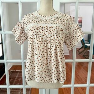 Loft Floral Cotton Blouse